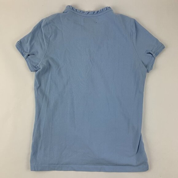 Polo Jeans Co Womens Polo Short Sleeve Button Down Blue Medium - Picture 8 of 9